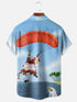 Men's Christmas Funny Graphic Short Sleeve Hawaiian Shirt